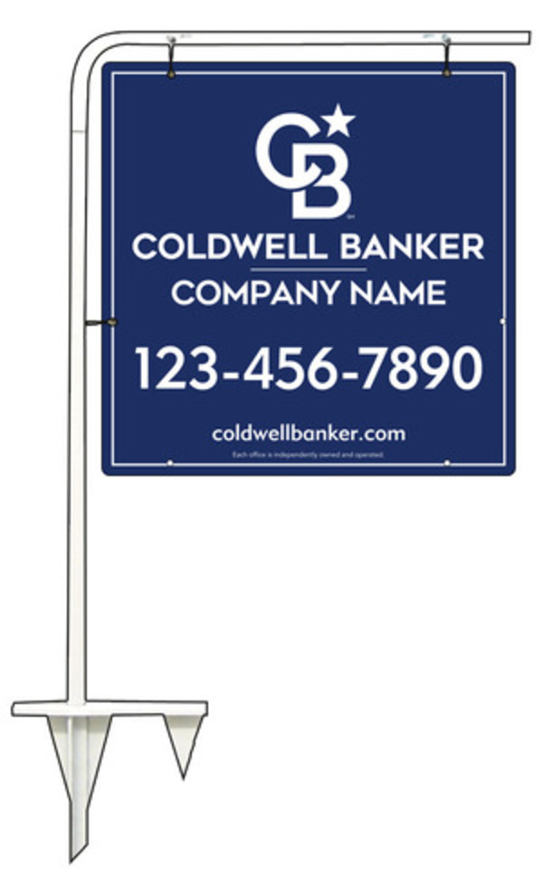 Tubular Stake and Office Sign Panel Unit, 24h x 24w, .063 Aluminum