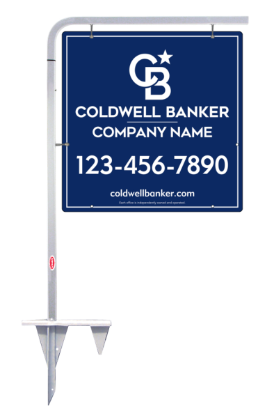 Tubular Stake and Office Sign Panel Unit, 24h x 24w, 3MM Aluminum Composite