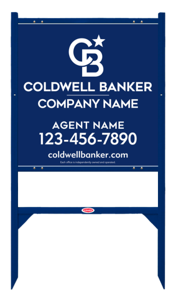 Angle Iron Frame and Agent Sign Panel Unit, 24h x 24w, 3MM Aluminum Composite