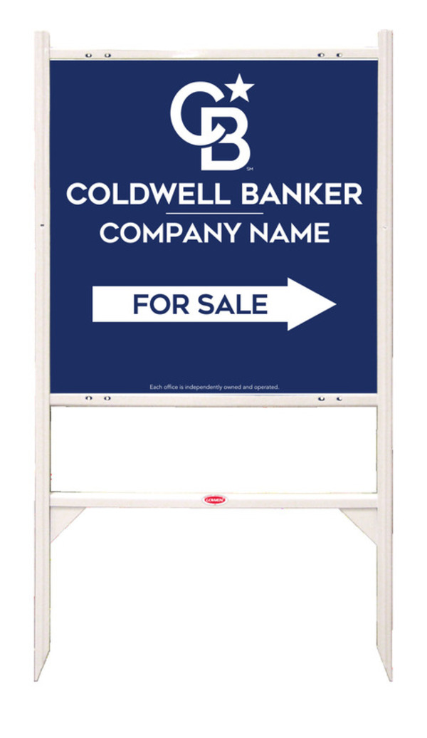 Angle Iron Frame and Office For Sale Sign Panel Unit, 24h x 24w, Steel