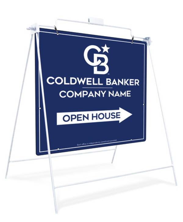 Swinging A-Frame and Office Open House Sign Panel Unit, 24h x 24w, Steel