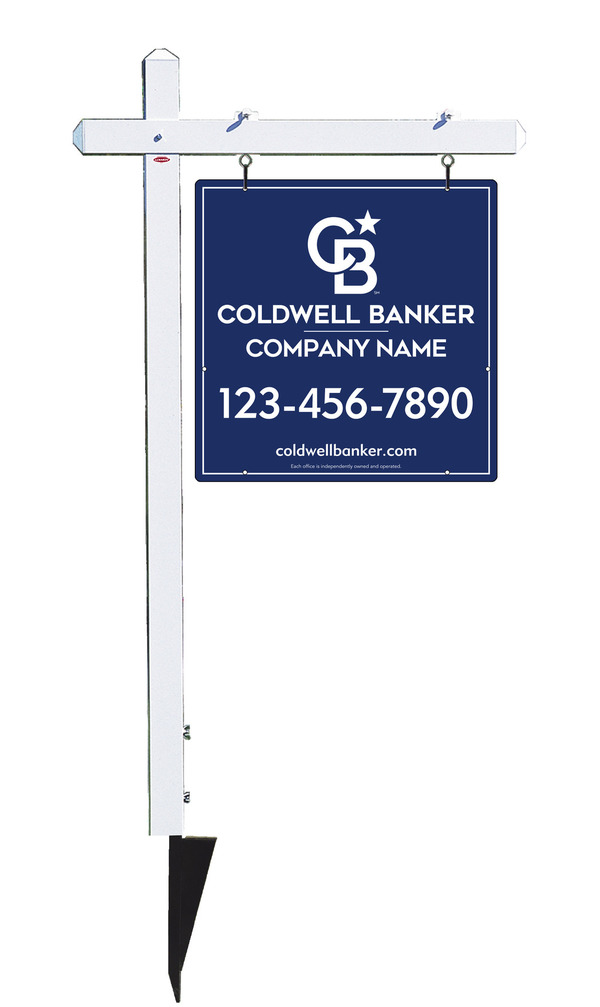Sign Post and Office Sign Panel Unit, 24h x 24w, .063 Aluminum