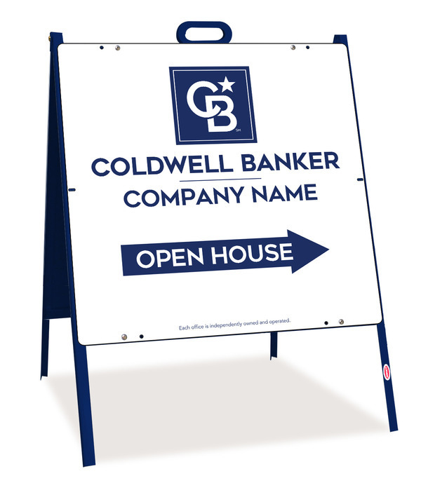 A-Frame and Office Open House Sign Panel Unit, 24h x 24w, Steel