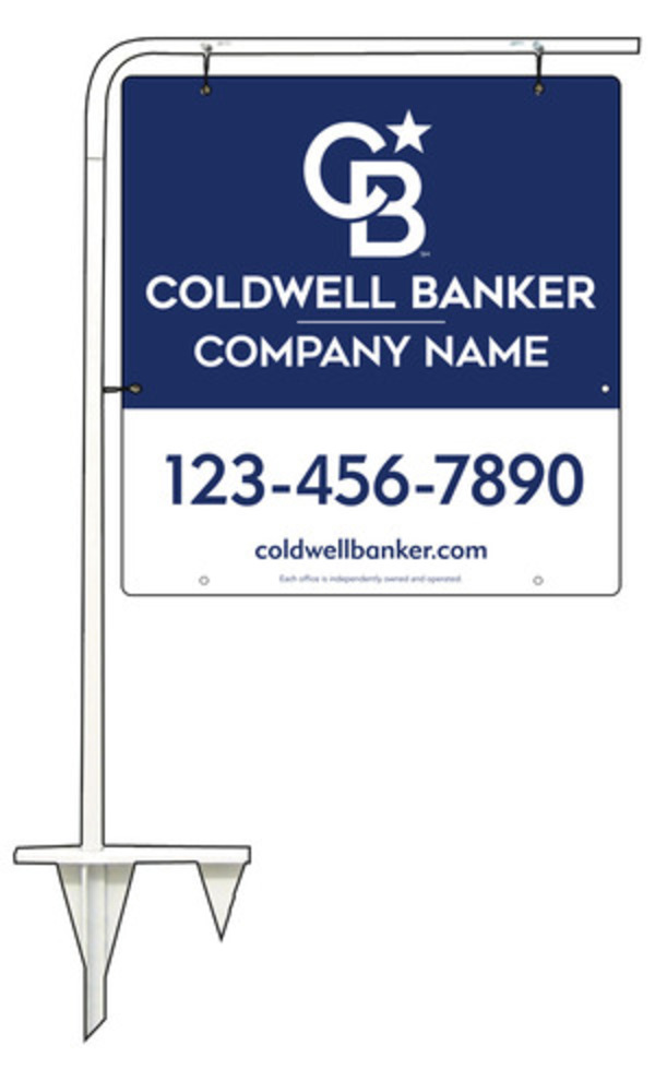 Tubular Stake and Office Sign Panel Unit, 25h x 24w, .063 Aluminum