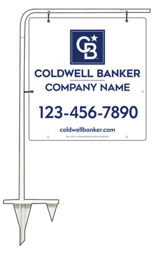 Tubular Stake and Office Sign Panel Unit, 25h x 24w, .063 Aluminum