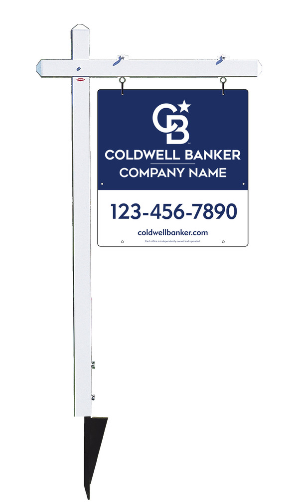 Sign Post and Office Sign Panel Unit, 25h x 24w, .063 Aluminum