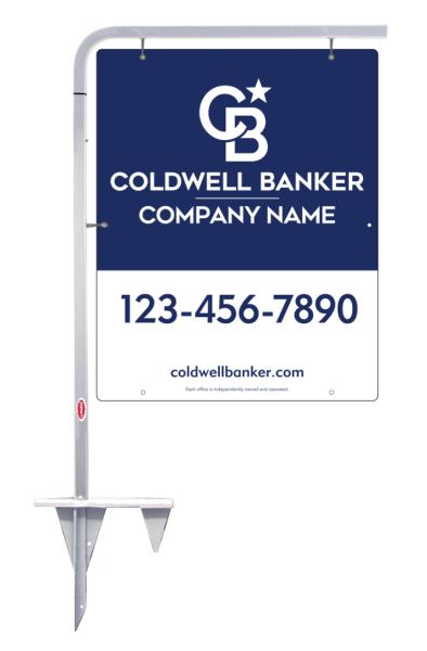Tubular Stake and Office Sign Panel Unit, 30h x 24w, 3MM Aluminum Composite