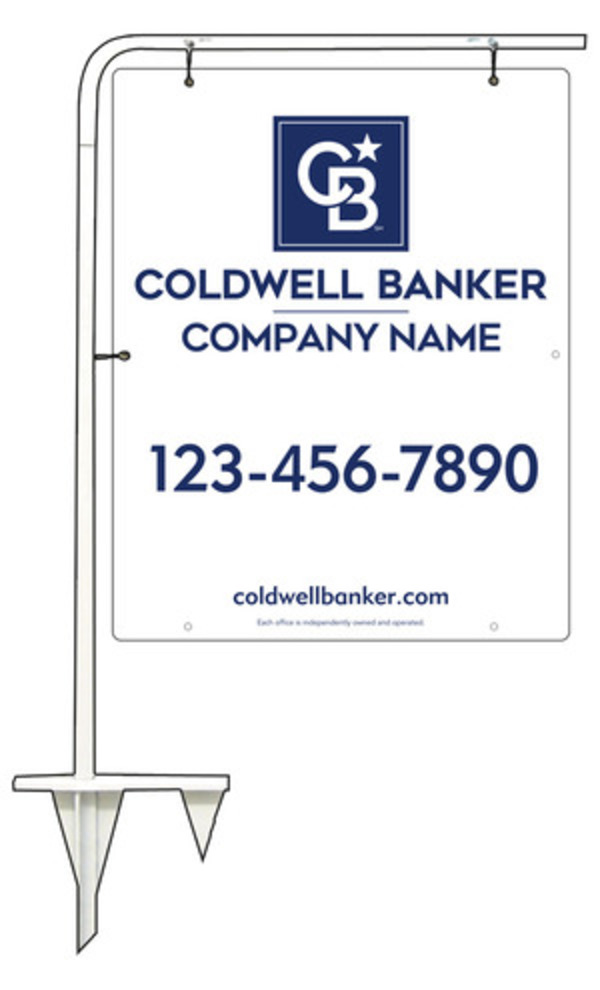 Tubular Stake and Office Sign Panel Unit, 30h x 24w, .063 Aluminum