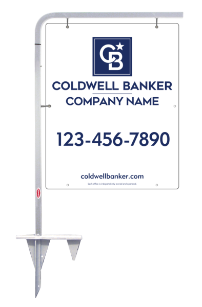 Tubular Stake and Office Sign Panel Unit, 30h x 24w, 3MM Aluminum Composite