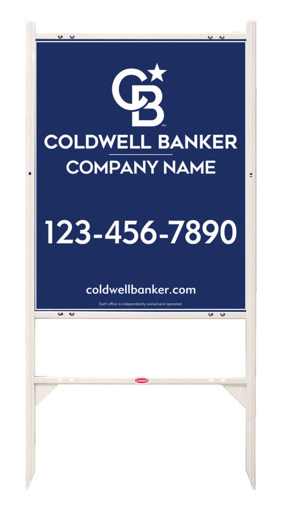 Angle Iron Frame and Office Sign Panel Unit, 30h x 24w, Steel