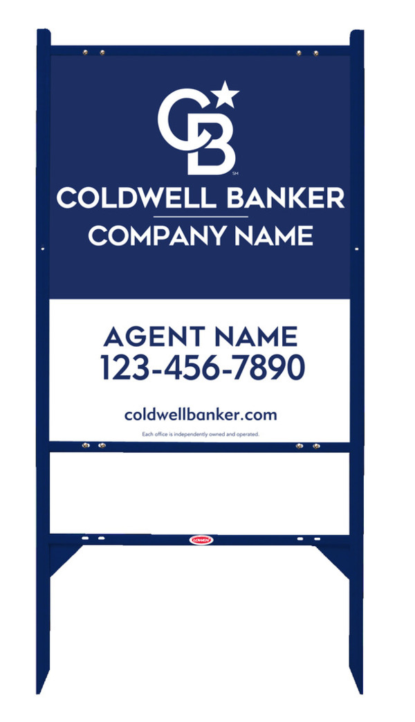 Angle Iron Frame and Agent Sign Panel Unit, 30h x 24w, .040 Aluminum