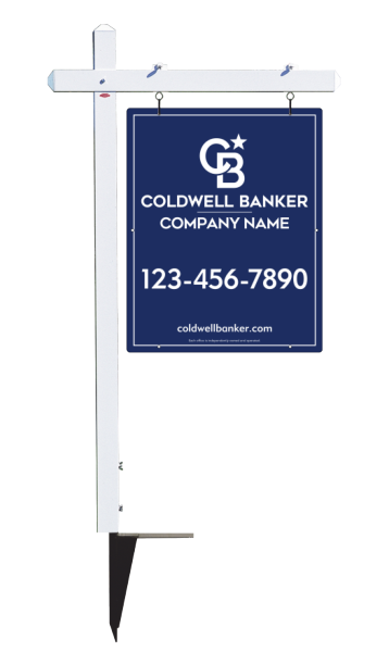 Sign Post and Office Sign Panel Unit, 30h x 24w, 3MM Aluminum Composite