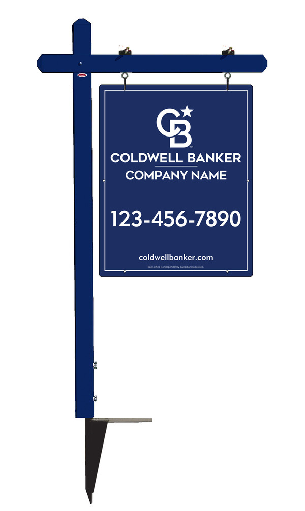 Sign Post and Office Sign Panel Unit, 30h x 24w, .063 Aluminum