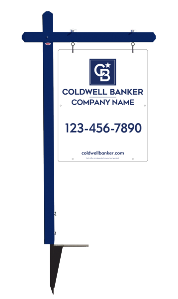 Sign Post and Office Sign Panel Unit, 30h x 24w, 3MM Aluminum Composite