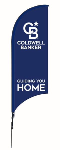 Real Estate FEATHER FLAG AND POLE, 9-foot