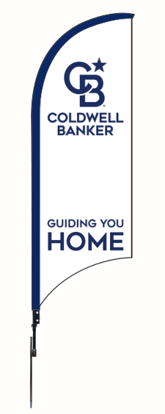 Real Estate FEATHER FLAG AND POLE, 9-foot