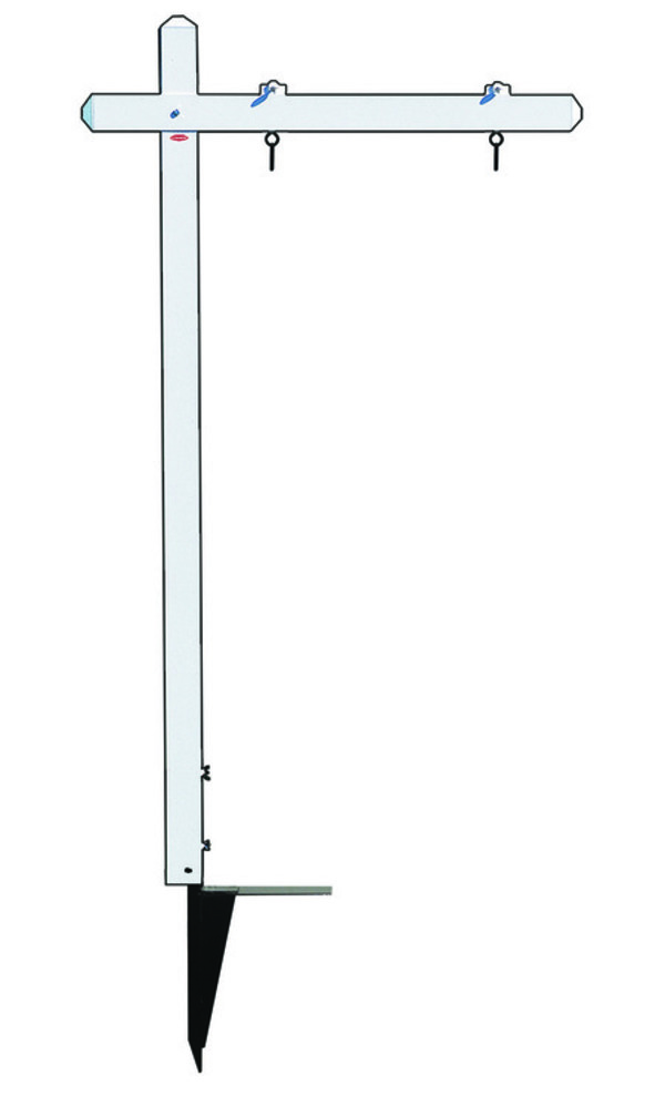 24h x 18w - 18h x 24w Aluminum Sign Post (PP) - WHITE