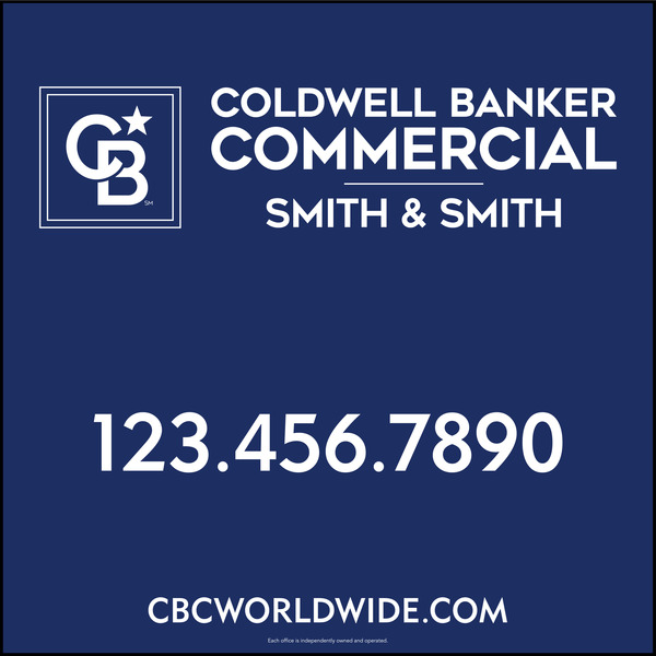 Commercial Office Sign Panel, SF, 48h x 48w, 10mm Corrugated Plastic
