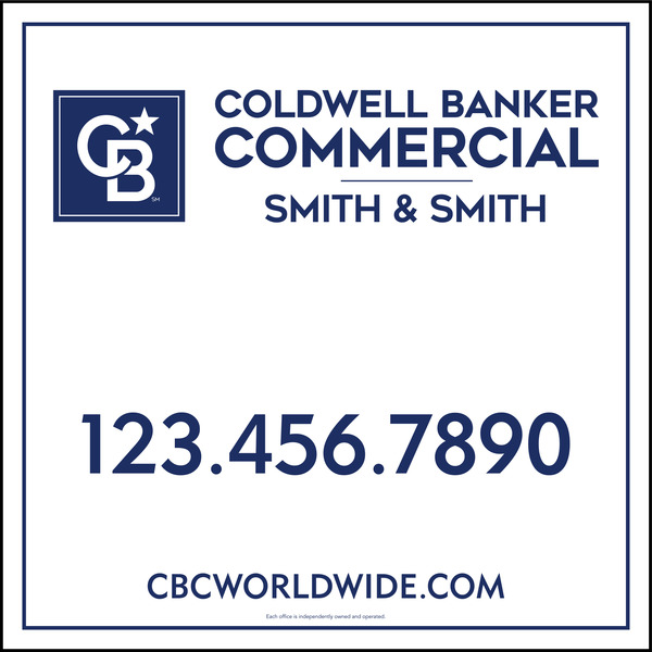 Commercial Office Sign Panel, SF, 48h x 48w, 10mm Corrugated Plastic