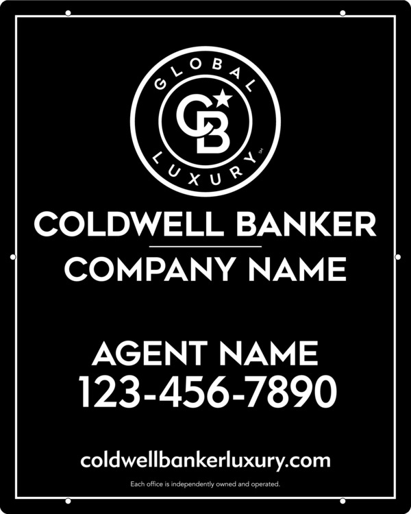 Agent Hanging Sign Panel, 30h x 24w, Steel