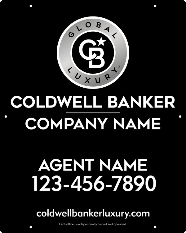 Agent Hanging Sign Panel, 30h x 24w, Steel