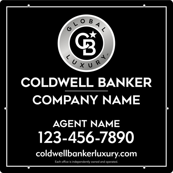 Agent Hanging Sign Panel, 24h x 24w, .063 Aluminum