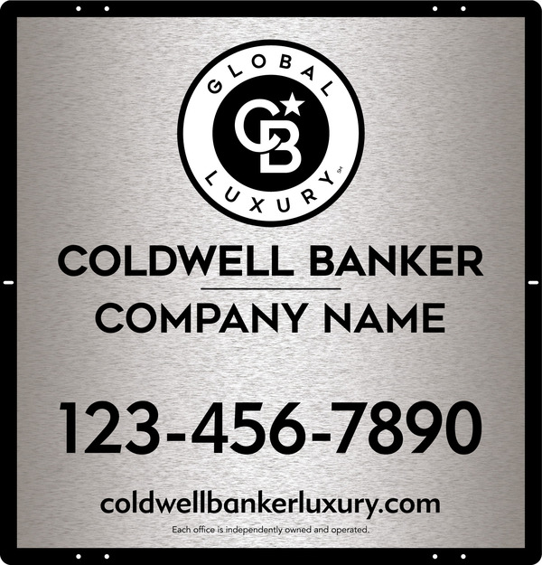 Office Sign Panel, 25h x 24w, 3MM Brushed Aluminum Composite