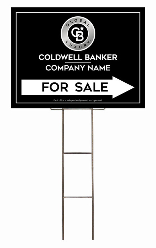 Wire H-Stake and Office For Sale Sign Panel Unit, 18h x 24w, 4mm Corrugated