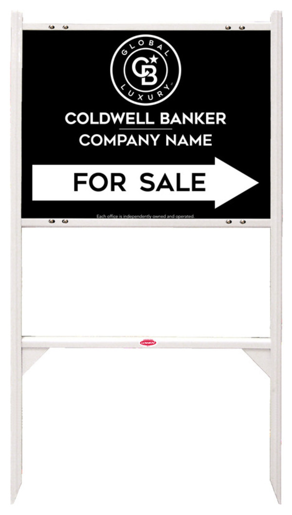 Angle Iron Frame and Office For Sale Sign Panel Unit, 18h x 24w, Steel