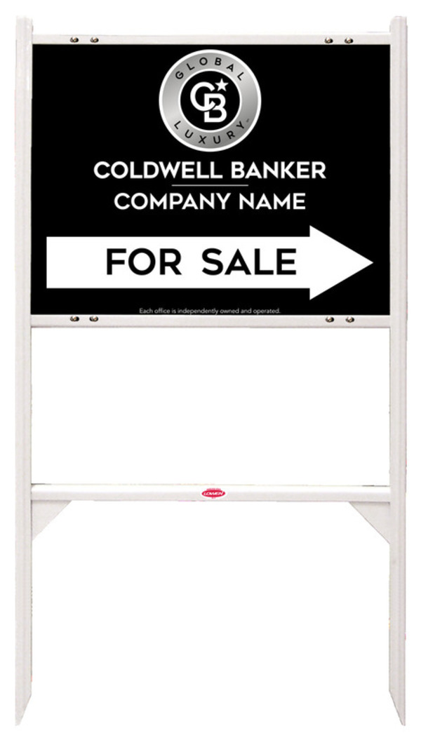 Angle Iron Frame and Office For Sale Sign Panel Unit, 18h x 24w, Steel