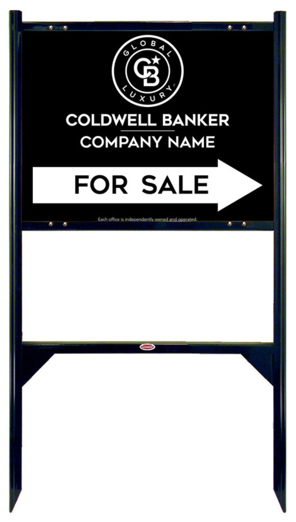 Angle Iron Frame and Office For Sale Sign Panel Unit, 18h x 24w, Steel