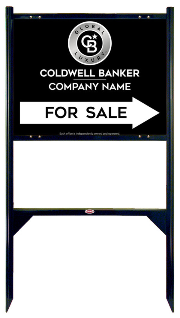 Angle Iron Frame and Office For Sale Sign Panel Unit, 18h x 24w, Steel