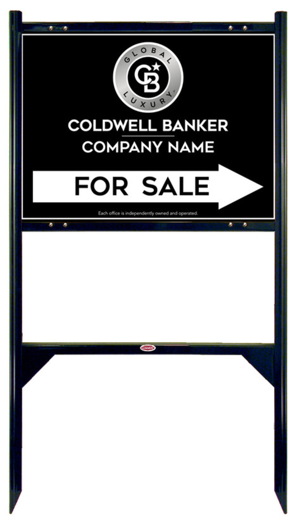 Angle Iron Frame and Office For Sale Sign Panel Unit, 18h x 24w, Steel