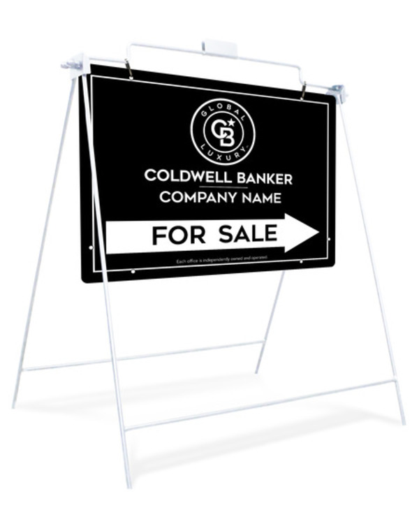 Swinging A-Frame and Office For Sale Sign Panel Unit, 18h x 24w, Steel