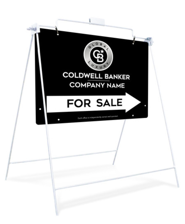 Swinging A-Frame and Office For Sale Sign Panel Unit, 18h x 24w, Steel