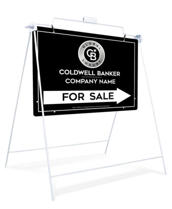 Swinging A-Frame and Office For Sale Sign Panel Unit, 18h x 24w, Steel