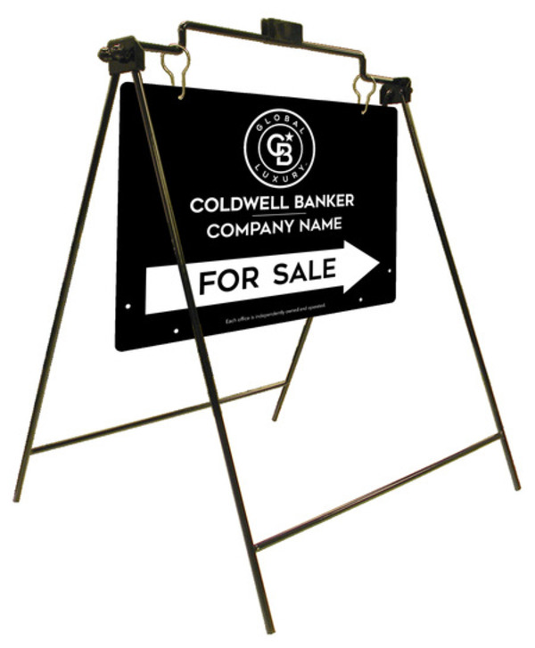 Swinging A-Frame and Office For Sale Sign Panel Unit, 18h x 24w, Steel