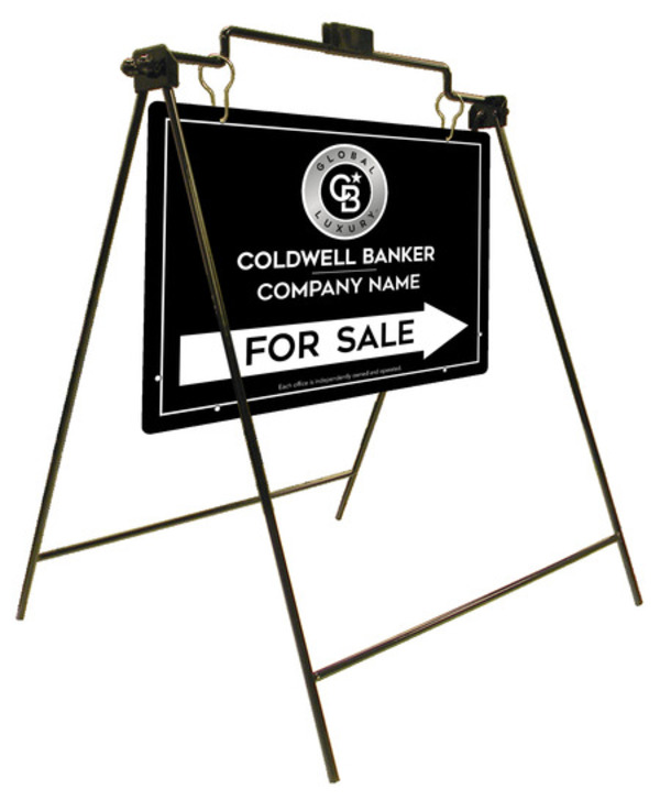 Swinging A-Frame and Office For Sale Sign Panel Unit, 18h x 24w, Steel