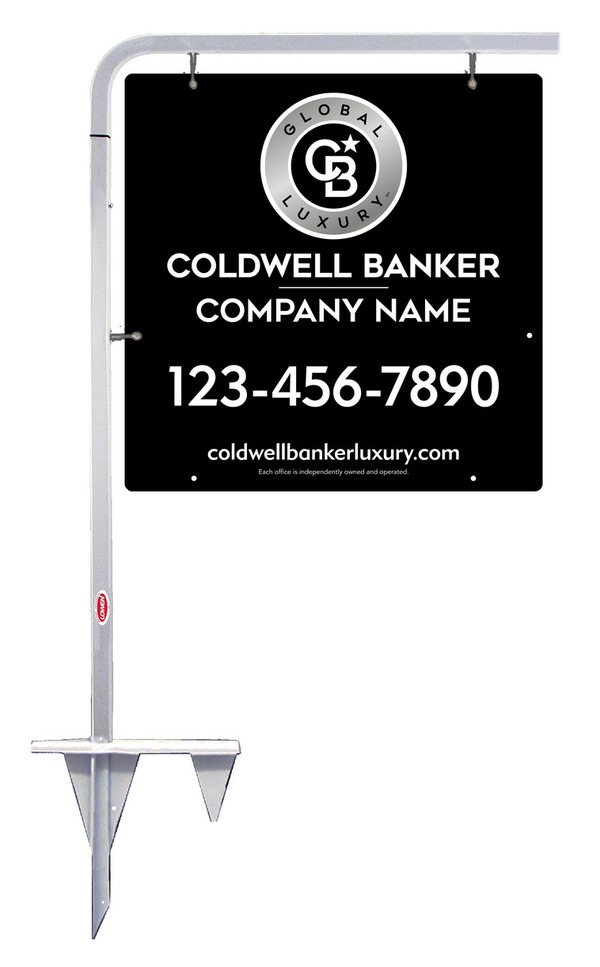 Tubular Stake and Office Sign Panel Unit, 24h x 24w, .063 Aluminum
