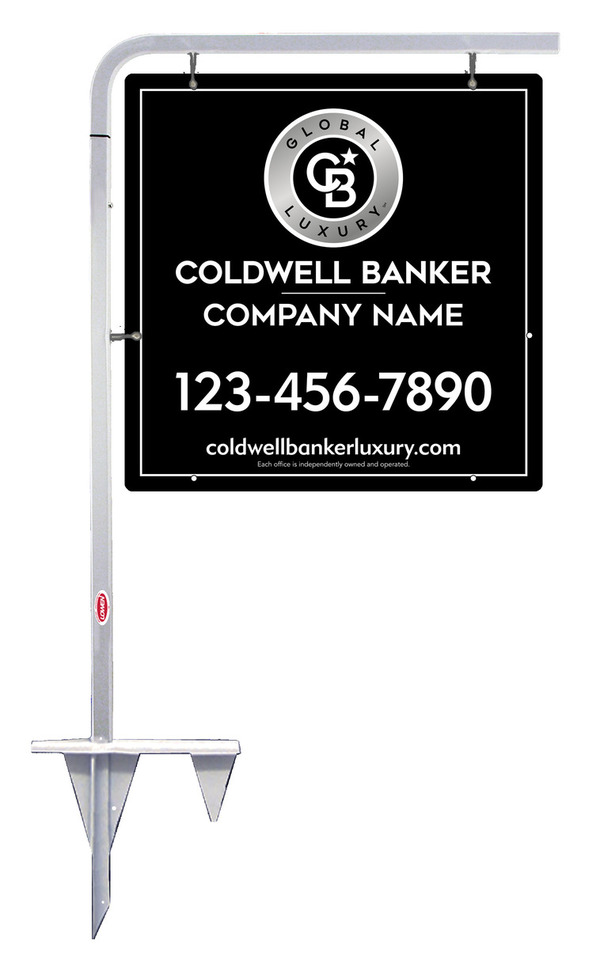 Tubular Stake and Office Sign Panel Unit, 24h x 24w, .063 Aluminum