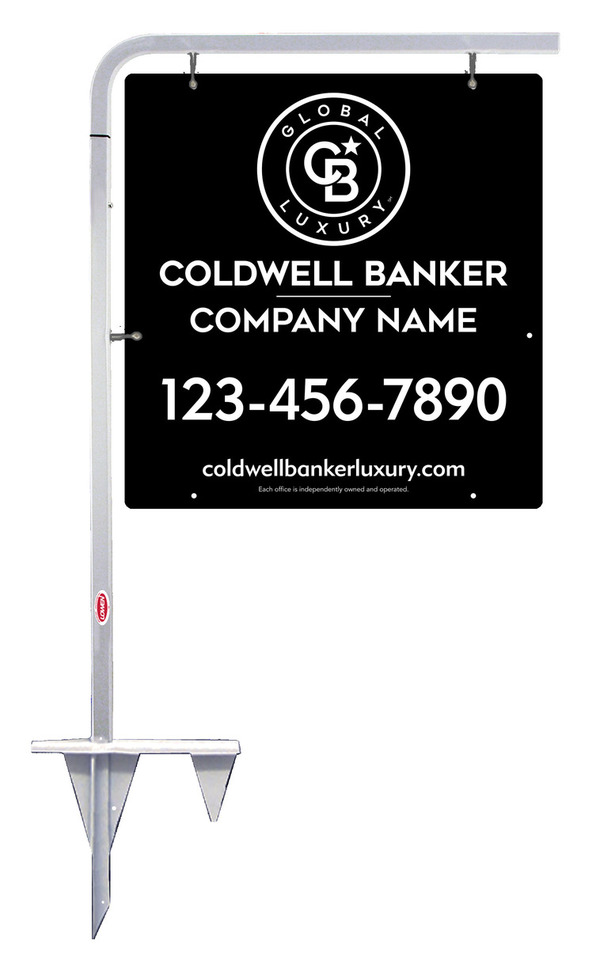 Tubular Stake and Office Sign Panel Unit, 25h x 24w, .063 Aluminum