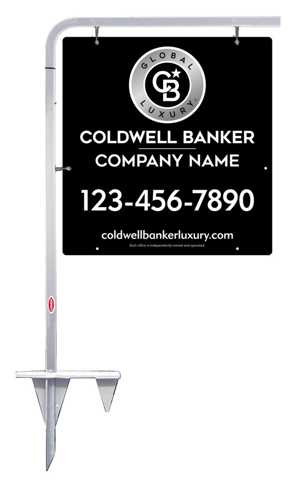 Tubular Stake and Office Sign Panel Unit, 25h x 24w, .063 Aluminum