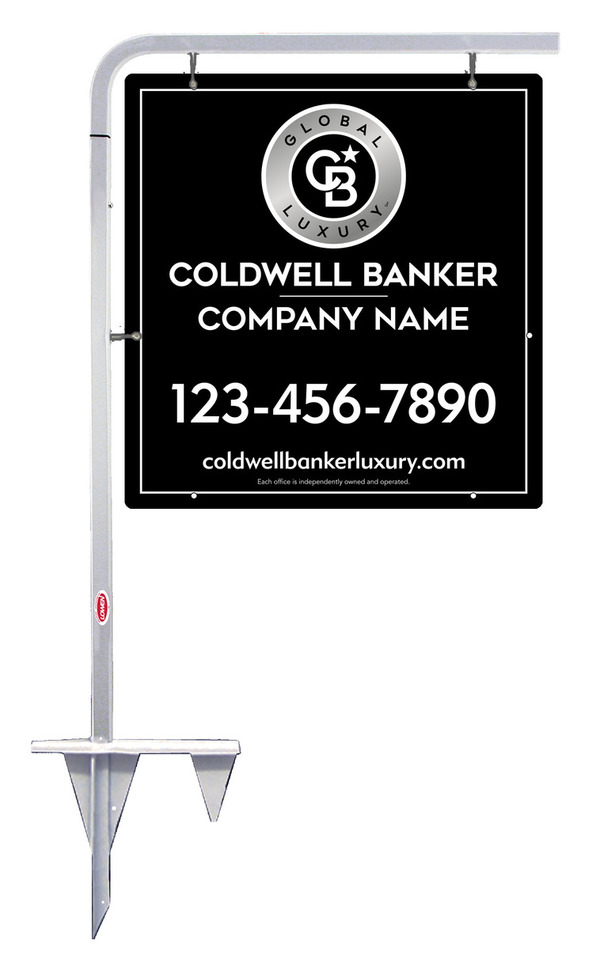 Tubular Stake and Office Sign Panel Unit, 25h x 24w, .063 Aluminum