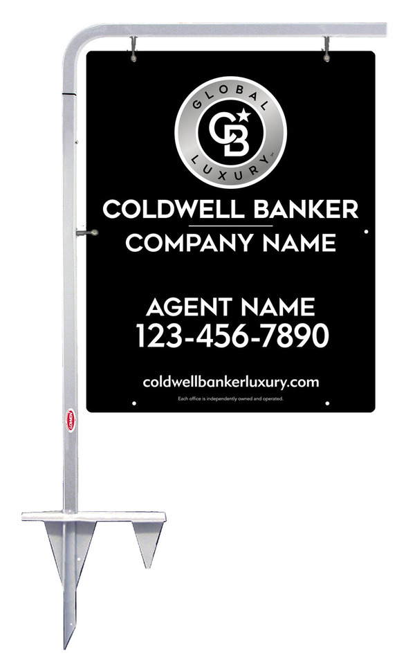 Tubular Stake and Agent Sign Panel Unit, 30h x 24w, .063 Aluminum