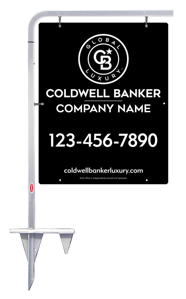 Tubular Stake and Office Sign Panel Unit, 30h x 24w, .063 Aluminum