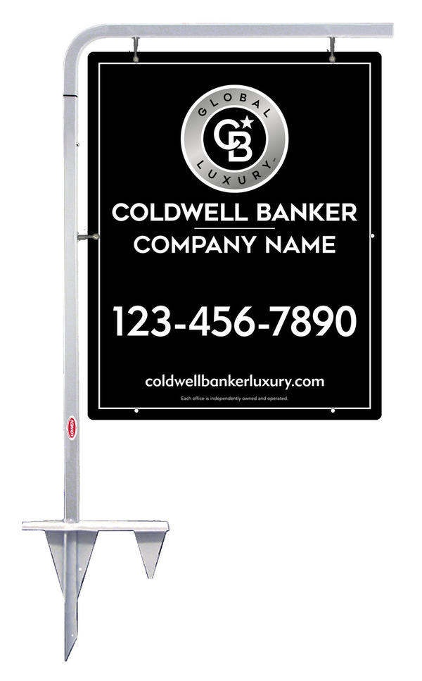 Tubular Stake and Office Sign Panel Unit, 30h x 24w, .063 Aluminum