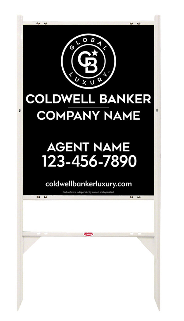 Angle Iron Frame and Agent Sign Panel Unit, 30h x 24w, .040 Aluminum