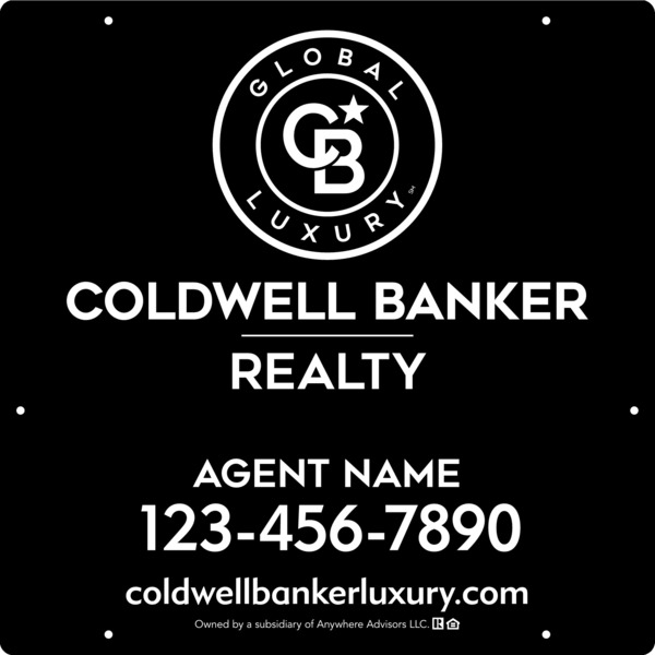 Agent Hanging Sign Panel, 24h x 24w, 3MM Aluminum Composite