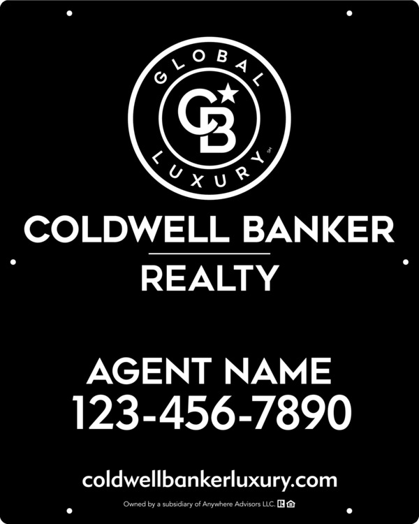 Agent Hanging Sign Panel, 30h x 24w, Poly