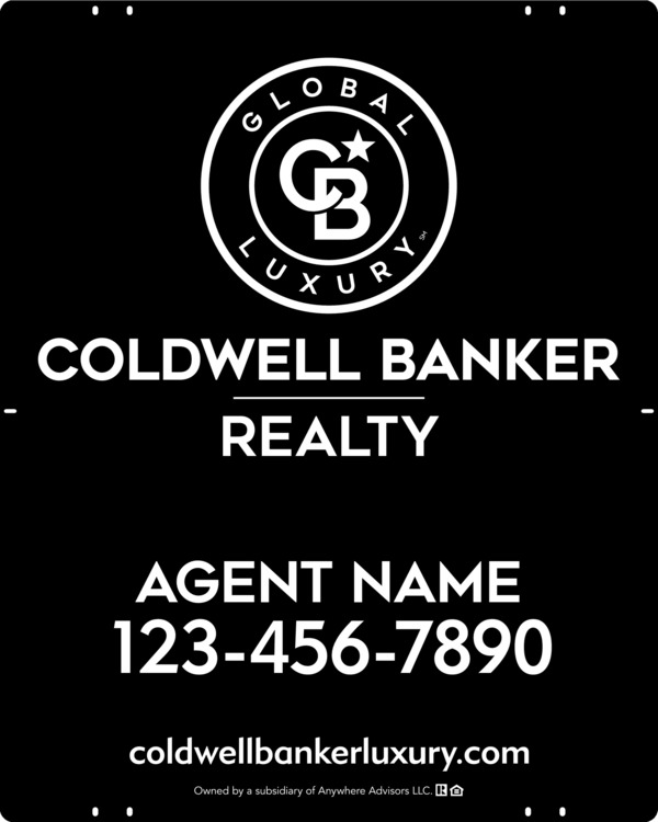 Agent Sign Panel, 30h x 24w, Poly